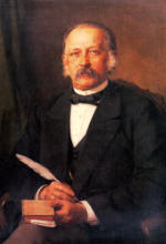 Friedrich Hebbel, Porträt von Josef Kriehuber (1858)