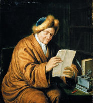 Willem van Mieris: Lesender Greis (1729)